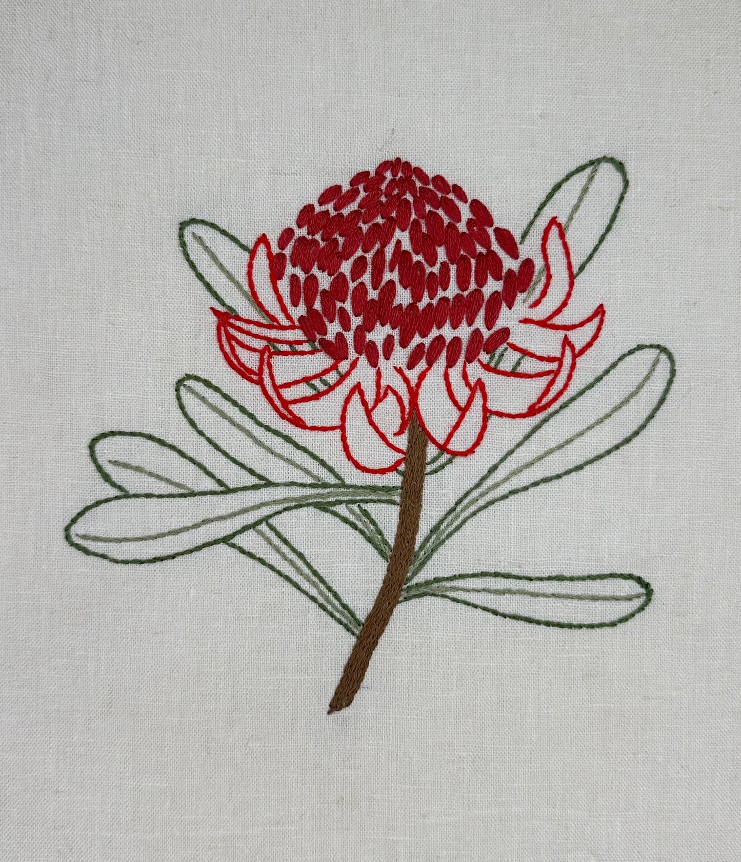 Australian Stitchery - Waratah