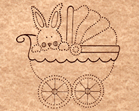 Bunny - Candlewicking Kit - Complete Quilt