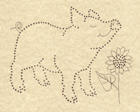 Farmyard - Candlewicking Kit - Complete Quilt