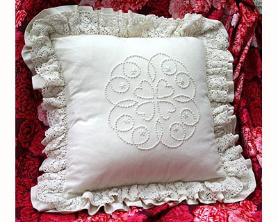 Hearts - Candlewicking Kit - Cushion