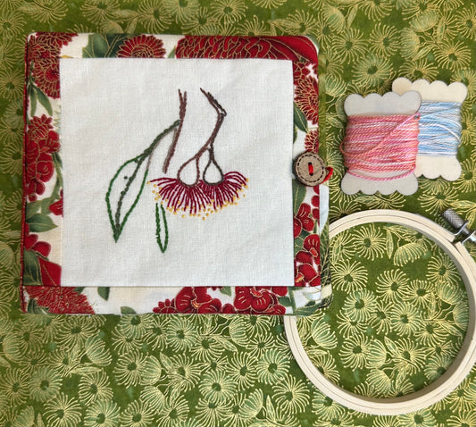 Embroidered Flowering Gum Needlecase